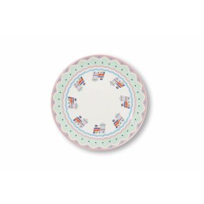 Сет  чинии EXCELSA XMAS SWEET PASTELS 20,5 см.