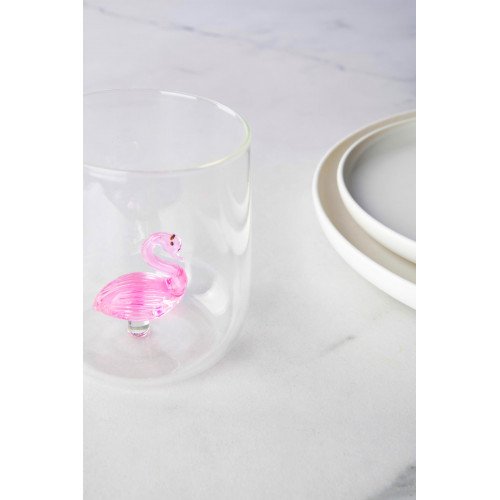Чаша с декорация фламинго EXCELSA INSIDE 450 мл.
