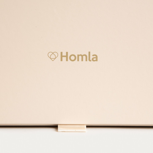Подаръчна кутия HOMLA 26,8x26,8x13 см., бежов