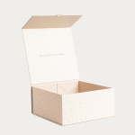 Подаръчна кутия HOMLA 26,8x26,8x13 см., бежов