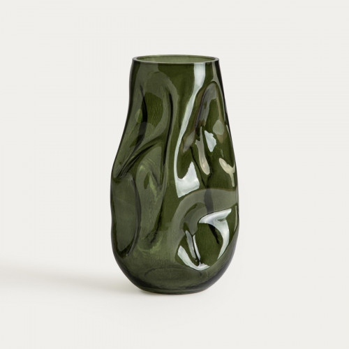 Ваза HOMLA EVARA 16x27 см., зелен