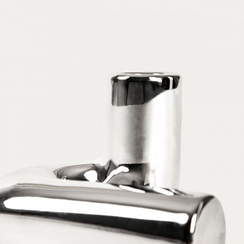 Свещник HOMLA SILVERI 11,5x8,5x7,5 см., сребрист
