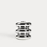 Свещник HOMLA SILVERI 8x8x9 см., сребрист