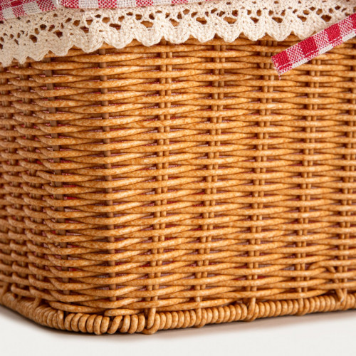 Кошница с дръжка HOMLA PERLOTTE 38x26 см