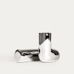 Свещник HOMLA SILVERI 11,5x8,5x7,5 см., сребрист