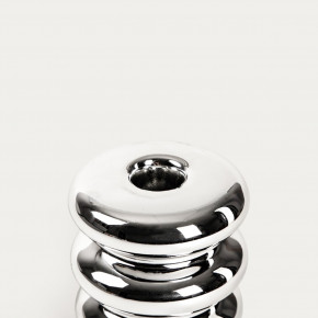 Свещник HOMLA SILVERI 8x8x9 см., сребрист