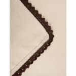 Покривка HOMLA NERIUM 150x220 см, кафява дантела