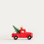 Висулка кола с елха HOMLA EVI RED 11 см.