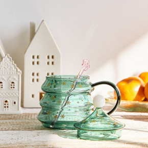 Чаша с капак и бъркалка HOMLA BENICA 400 мл.