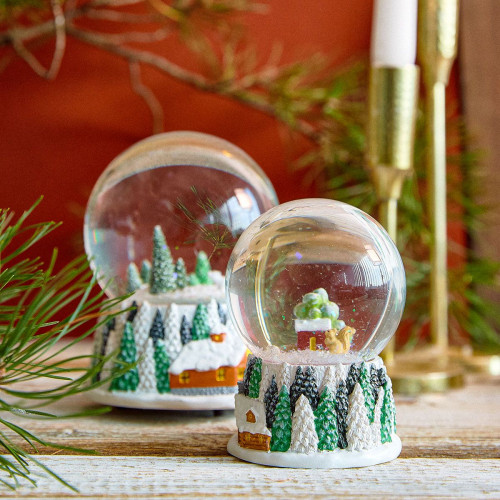 Преспапие катерица с LED HOMLA LUELL 11x8 см.