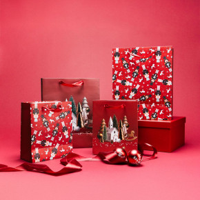 Подаръчна торба HOMLA CYMKA 19x23x10 см., червен