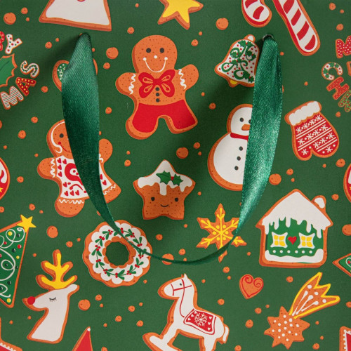 Подаръчна торба HOMLA CYMKA 19x23x10 см., зелен