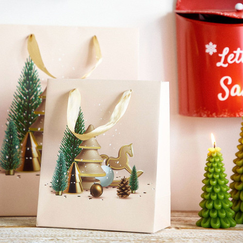 Подаръчна торба HOMLA CYMKA 19x23x10 см., розов