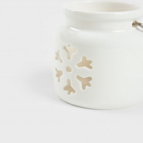 Свещник HOMLA LANERN, бял