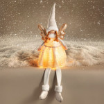 Ангел с LED лампа HOMLA AURIE 80 см., златист