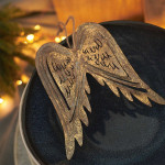 Висулка ангелски крила OLDY METAL 11 см.