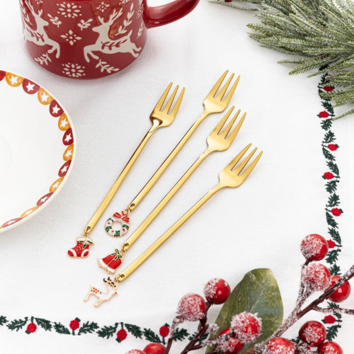 Сет десертни вилици 4 бр. HOMLA BLANE