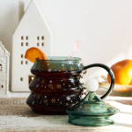 Чаша с капак и бъркалка HOMLA BENICA 400 мл.