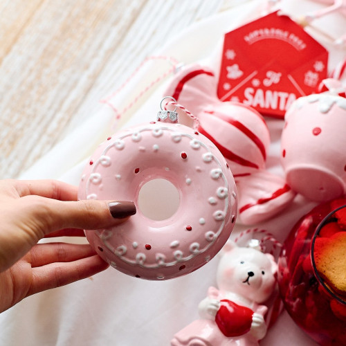 Висулка поничка HOMLA EVI PINK 10 см.