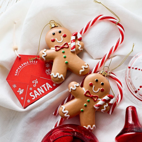 Висулка джинджифилово човече HOMLA EVI RED 10 см.