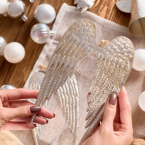 Висулка ангелски крила HOMLA OLDY METAL 19x12,5 см.