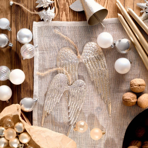 Висулка ангелски крила HOMLA OLDY METAL 19x12,5 см.