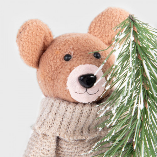 Декорация мишка с елха HOMLA CAROL 27х12 см.