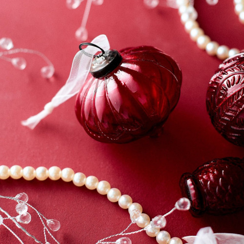 Висулка HOMLA INDIS 7,5 см., червен