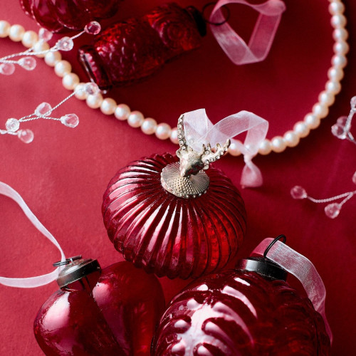 Висулка HOMLA INDIS 7,6 см., червен