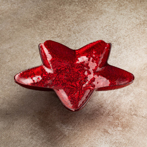 Чиния звезда HOMLA BLITS 32 см., червен