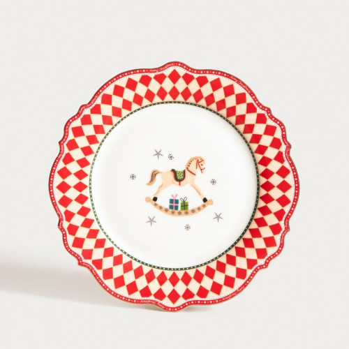 Чиния с декорация кон HOMLA CIRGRATTA 20 см.