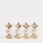 Сет висулки бонбони 4 бр. HOMLA KENDI, златист