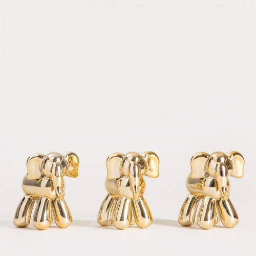 Сет висулки слонове 3 бр. HOMLA GIULI, златист