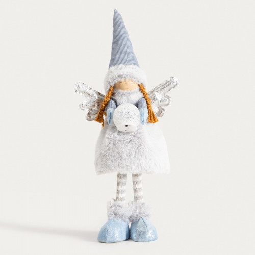 Ангел с LED лампа HOMLA AURIE 57 см., син