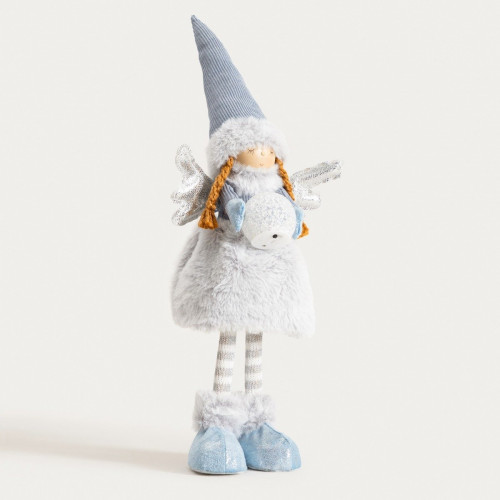 Ангел с LED лампа HOMLA AURIE 57 см., син