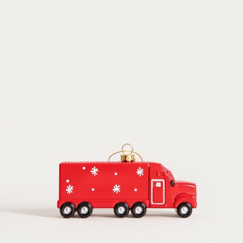 Висулка коледно камионче HOMLA EVI RED 13,2 см.