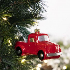 Висулка кола с елха HOMLA EVI RED 11 см.