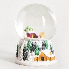 Преспапие катерица с LED HOMLA LUELL 11x8 см.