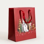 Подаръчна торба HOMLA CYMKA 19x23x10 см., червен