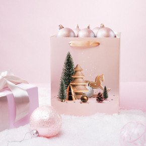 Подаръчна торба HOMLA CYMKA 19x23x10 см., розов