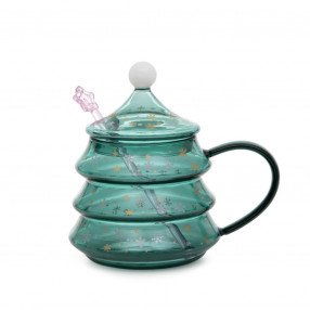 Чаша с капак и бъркалка HOMLA BENICA 400 мл.