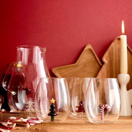 Чаша с декорация човече HOMLA TINYS 580 мл.