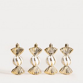 Сет висулки бонбони 4 бр. HOMLA KENDI, златист