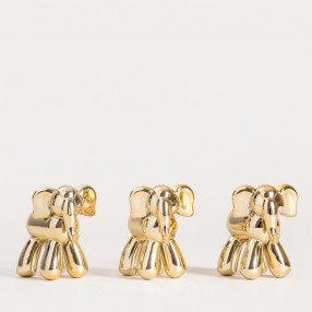 Сет висулки слонове 3 бр. HOMLA GIULI, златист