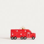 Висулка коледно камионче HOMLA EVI RED 13,2 см.