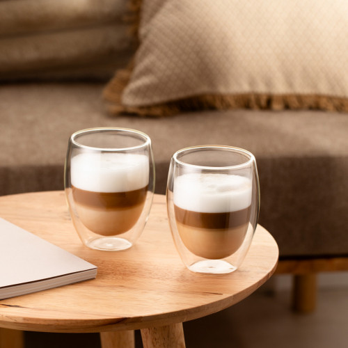 Сет чаши с двойно дъно 2 бр. HOMLA CEMBRA 350 мл. Сет чаши с двойно дъно 2 бр. HOMLA CEMBRA 350 мл.