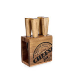 Сет ножове за сирена в блок 5 части HOMLA MOOKA