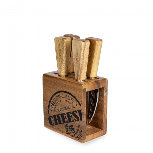 Сет ножове за сирена в блок 5 части HOMLA MOOKA Сет ножове за сирена в блок 5 части HOMLA MOOKA