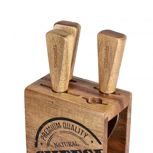 Сет ножове за сирена в блок 5 части HOMLA MOOKA Сет ножове за сирена в блок 5 части HOMLA MOOKA