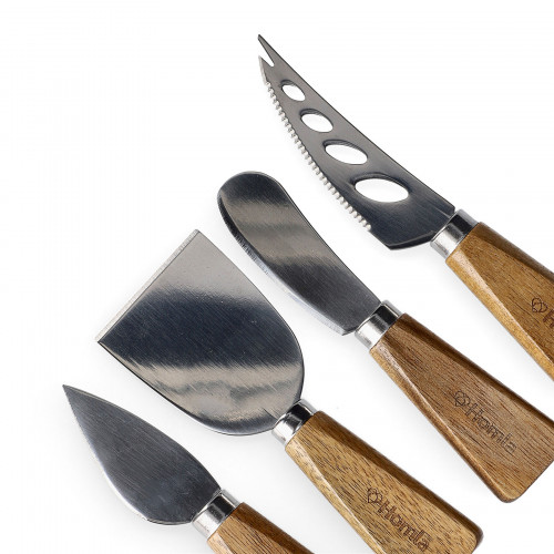 Сет ножове за сирена в блок 5 части HOMLA MOOKA Сет ножове за сирена в блок 5 части HOMLA MOOKA